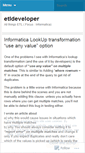 Mobile Screenshot of etldeveloper.wordpress.com