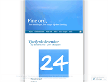 Tablet Screenshot of fineord.wordpress.com