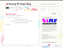 Tablet Screenshot of nursingpitstop.wordpress.com