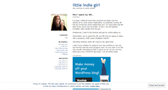 Desktop Screenshot of littleindiegirl.wordpress.com