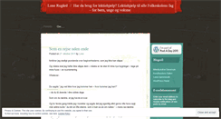 Desktop Screenshot of lonerugaard.wordpress.com