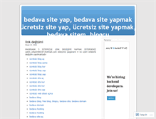 Tablet Screenshot of bedavasiteyap.wordpress.com