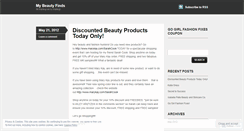 Desktop Screenshot of mybeautybuys.wordpress.com