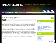 Tablet Screenshot of dallastokuforce.wordpress.com