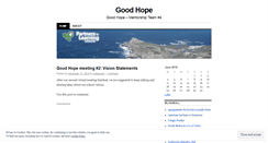 Desktop Screenshot of goodhope2010.wordpress.com