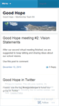 Mobile Screenshot of goodhope2010.wordpress.com