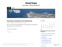 Tablet Screenshot of goodhope2010.wordpress.com