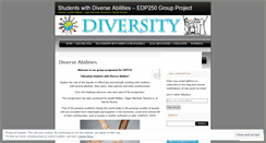 Desktop Screenshot of diverseabilities.wordpress.com
