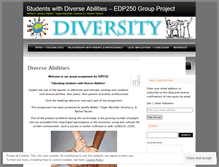 Tablet Screenshot of diverseabilities.wordpress.com