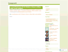 Tablet Screenshot of insegnanti.wordpress.com