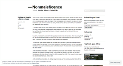 Desktop Screenshot of nonmaleficence.wordpress.com