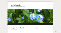 Desktop Screenshot of aboutthegarden.wordpress.com