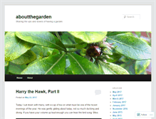 Tablet Screenshot of aboutthegarden.wordpress.com