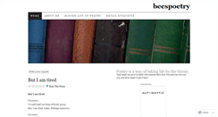 Desktop Screenshot of beespoetry.wordpress.com