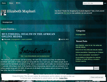 Tablet Screenshot of elizabethmaphari.wordpress.com