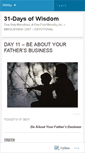 Mobile Screenshot of 31daysofwisdom.wordpress.com