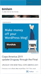 Mobile Screenshot of binilain.wordpress.com