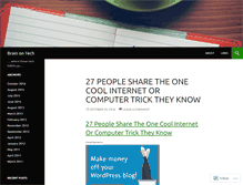 Tablet Screenshot of brainontech.wordpress.com