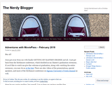 Tablet Screenshot of nerdyblogging.wordpress.com