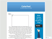 Tablet Screenshot of colorfool.wordpress.com