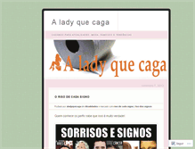 Tablet Screenshot of aladyquecaga.wordpress.com