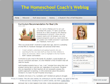 Tablet Screenshot of homeschoolcoach.wordpress.com