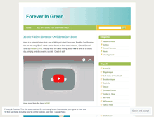 Tablet Screenshot of foreveringreen.wordpress.com