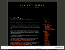 Tablet Screenshot of jacketwhys.wordpress.com