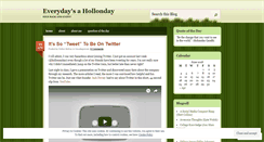 Desktop Screenshot of everydaysahollonday.wordpress.com