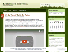 Tablet Screenshot of everydaysahollonday.wordpress.com
