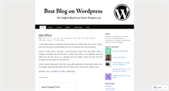 Desktop Screenshot of bestblog.wordpress.com