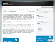 Tablet Screenshot of debtlex.wordpress.com