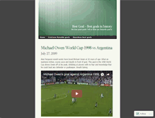 Tablet Screenshot of bestgoal.wordpress.com