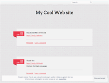 Tablet Screenshot of mycoolwebsiteblogblog.wordpress.com