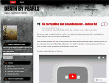 Tablet Screenshot of deathbypearls.wordpress.com