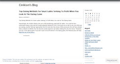 Desktop Screenshot of cinikism.wordpress.com