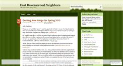 Desktop Screenshot of eastravenswood.wordpress.com