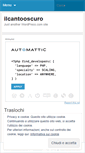 Mobile Screenshot of ilcantooscuro.wordpress.com