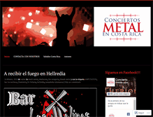 Tablet Screenshot of costaricametalshows.wordpress.com