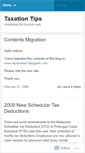Mobile Screenshot of mytaxtips.wordpress.com