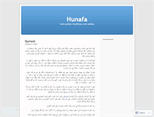 Tablet Screenshot of hunafa.wordpress.com