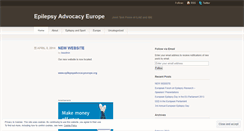 Desktop Screenshot of epilepsyadvocacyeurope.wordpress.com