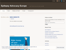 Tablet Screenshot of epilepsyadvocacyeurope.wordpress.com