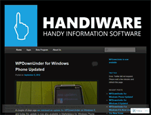 Tablet Screenshot of handiware.wordpress.com