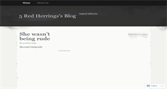 Desktop Screenshot of 5redherrings.wordpress.com