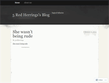 Tablet Screenshot of 5redherrings.wordpress.com