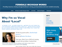 Tablet Screenshot of ferndalecareercenter.wordpress.com