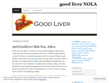 Tablet Screenshot of goodliver.wordpress.com