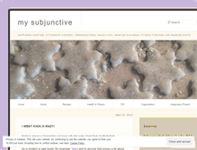 Tablet Screenshot of mysubjunctive.wordpress.com