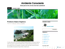 Tablet Screenshot of ambienteconsciente.wordpress.com